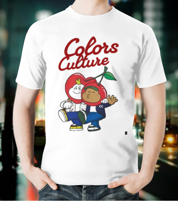 Colors Culture Chubby And Friends Cherry Head Graphic T-Shirt