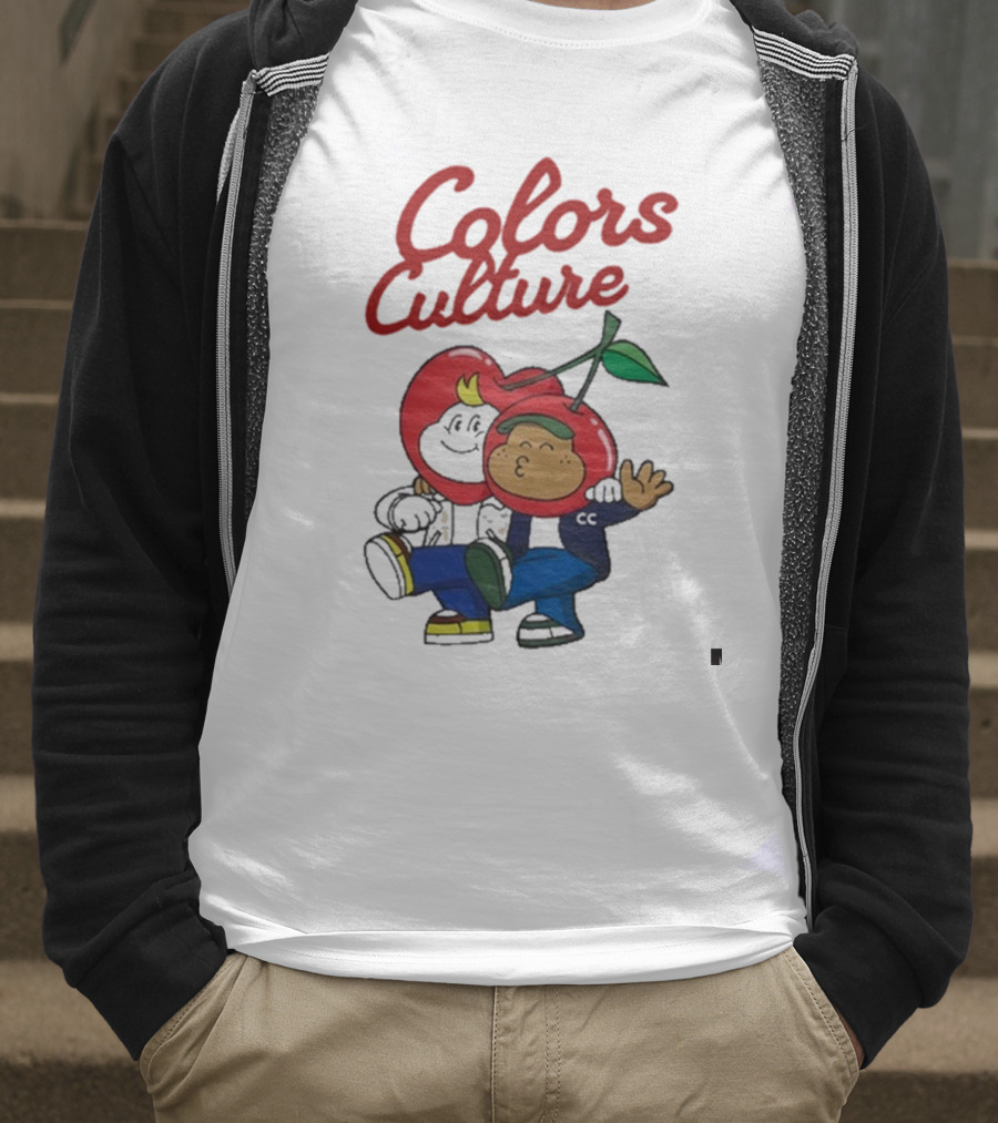 Colors Culture Chubby And Friends Cherry Head Graphic T-Shirt