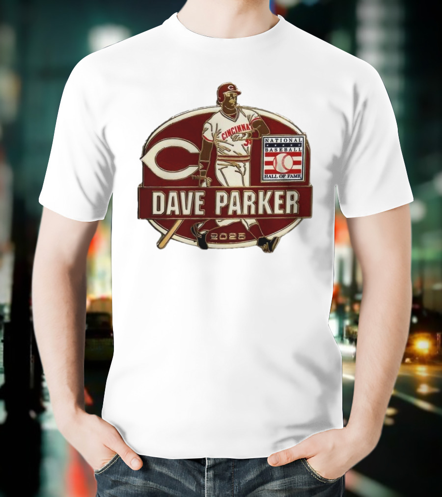 Dave Parker Cincinnati Reds National Baseball Hall Of Fame 2025 Collector’s T-Shirt