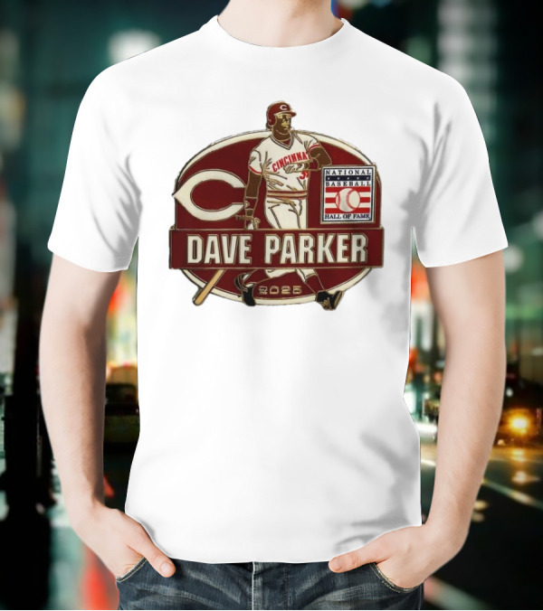 Dave Parker Cincinnati Reds National Baseball Hall Of Fame 2025 Collector’s T-Shirt