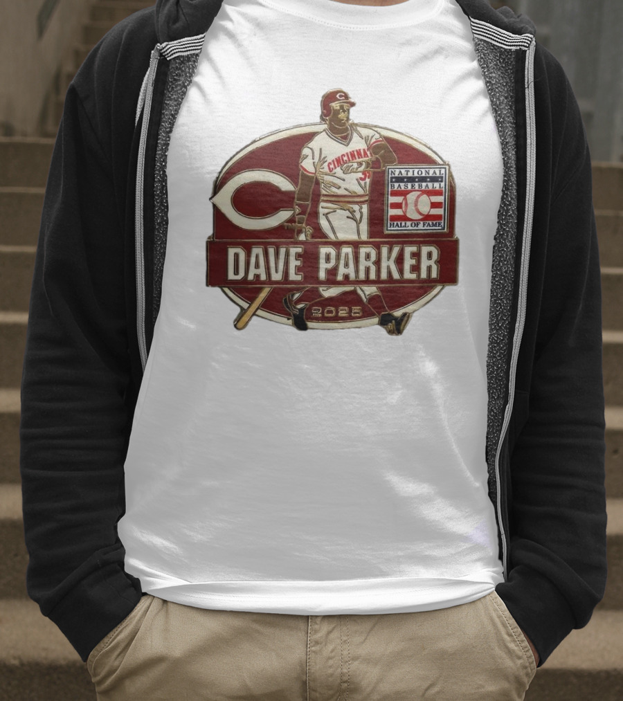 Dave Parker Cincinnati Reds National Baseball Hall Of Fame 2025 Collector’s T-Shirt