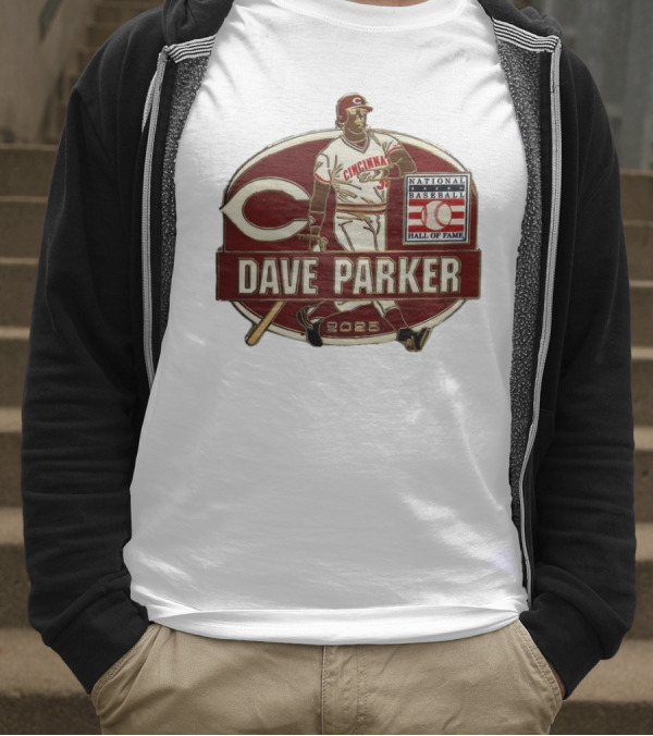 Dave Parker Cincinnati Reds National Baseball Hall Of Fame 2025 Collector’s T-Shirt
