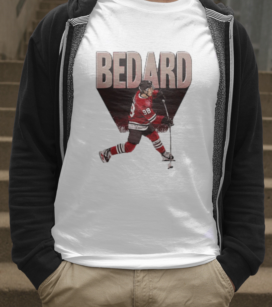 Connor Bedard Chicago Blackhawks NHL Hockey Number 98 Vintage Style T-Shirt