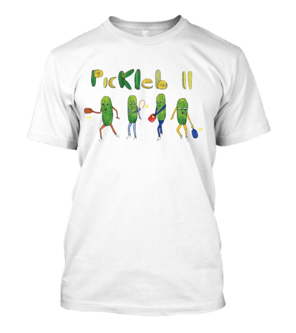 Dave Portnoy Pickleball Pickle Characters Playing Tennis T-Shirt