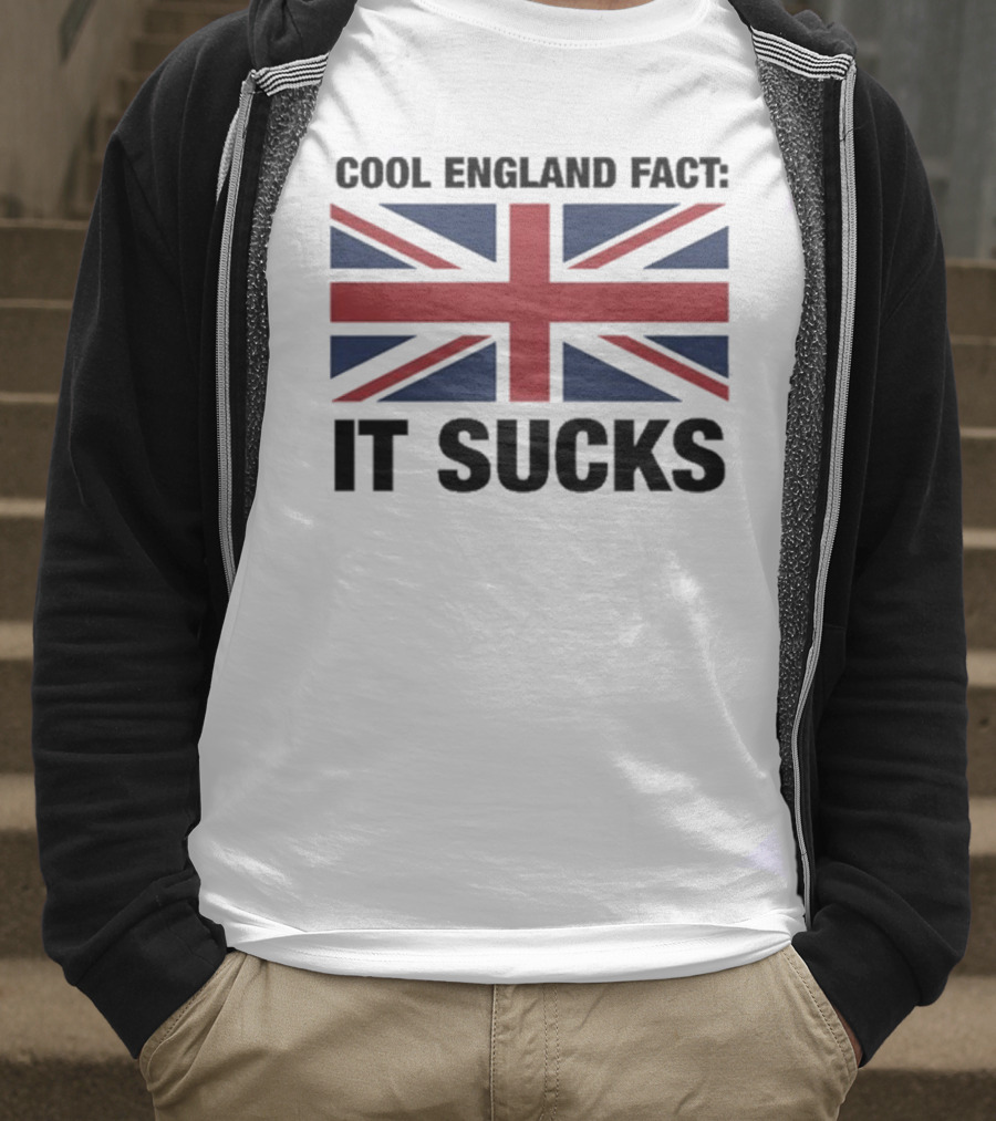 Cool England Fact It Sucks Union Jack T-Shirt