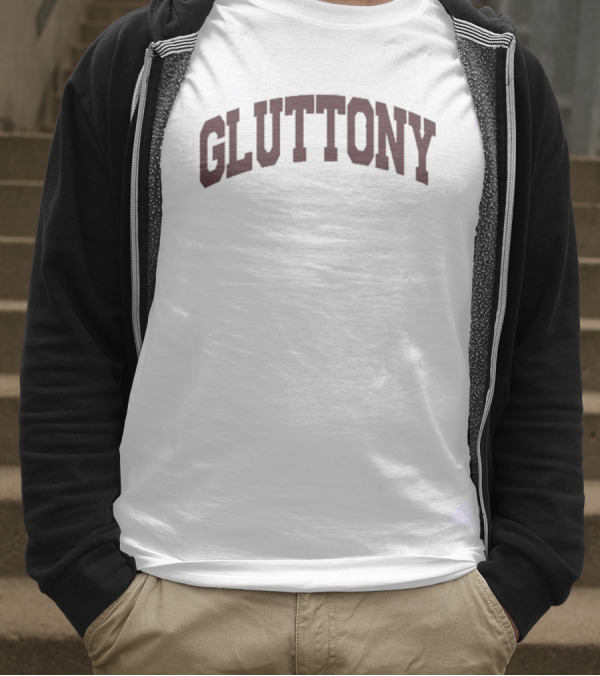 Corbin Gluttony Arch Text T-Shirt
