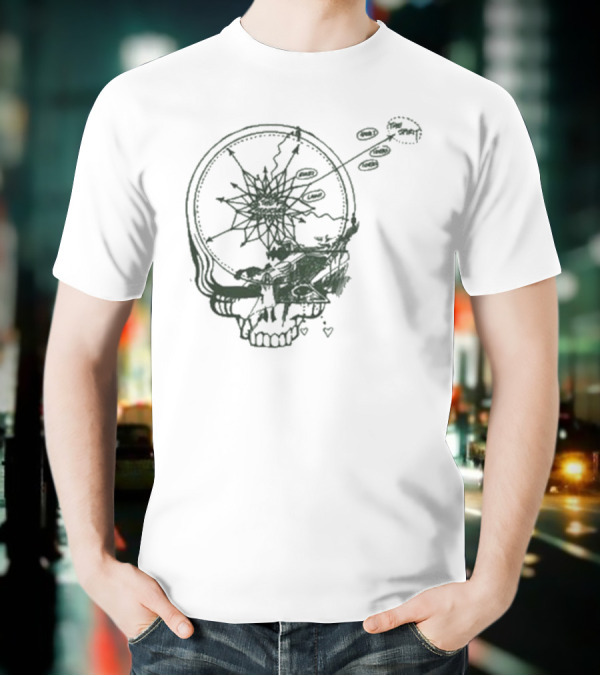 Dead & Company Psychedelic Skull Staring At Goats 2025 T-Shirt