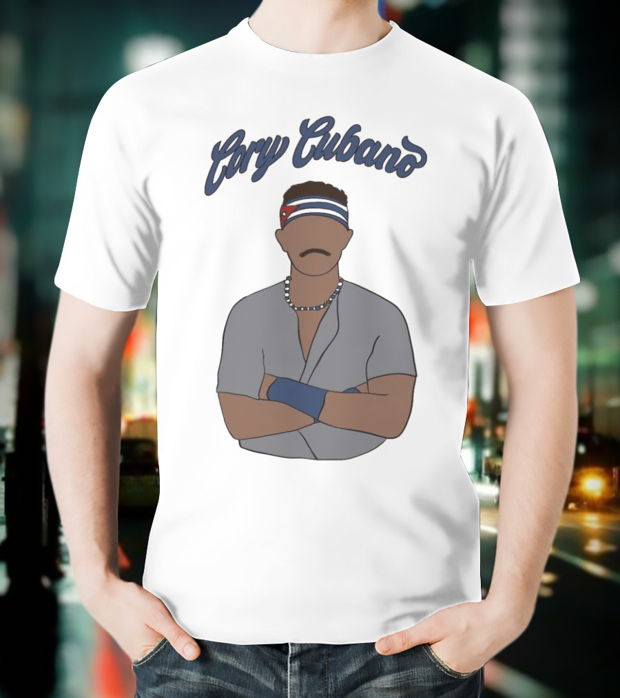 Cory Cubano Stylized Illustration With Headband And Necklace T-Shirt