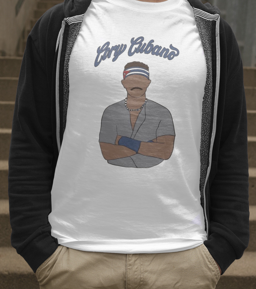 Cory Cubano Stylized Illustration With Headband And Necklace T-Shirt