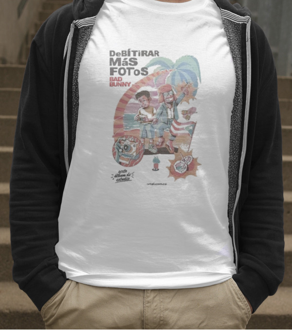 Debí Tirar Más Fotos Bad Bunny Isla Magica Palm Trees Tropical Vibes T-Shirt