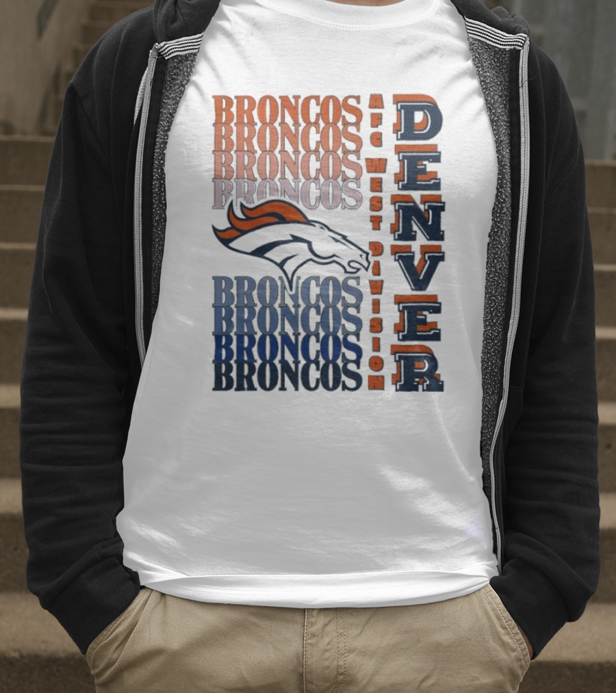 Denver Broncos AFC West Division Broncos Broncos Broncos Denver T-Shirt