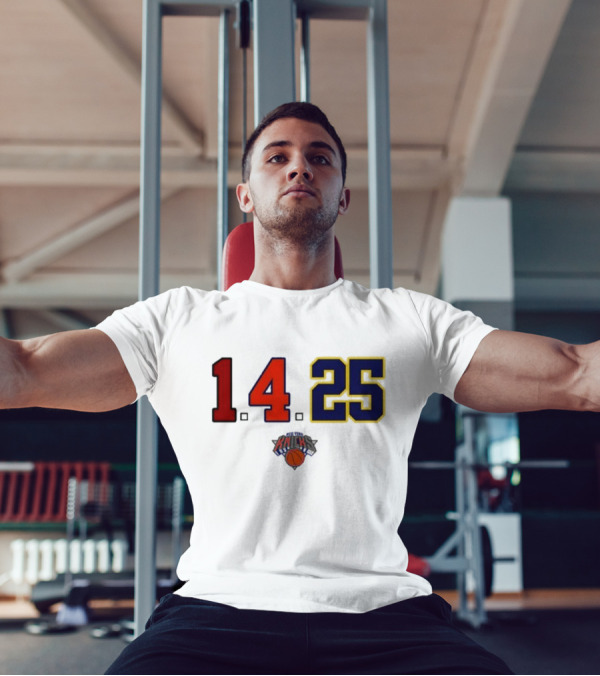 Derrick Rose Numbers 14 25 New York Knicks T-Shirt