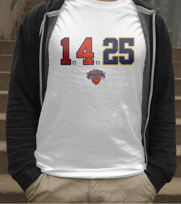 Derrick Rose Numbers 14 25 New York Knicks T-Shirt