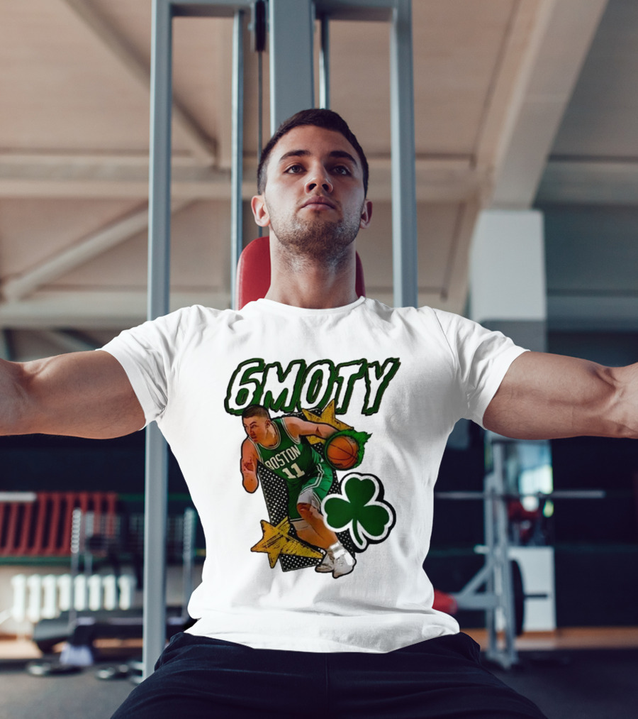 Boston Celtics Derrick White Payton Pritchard 6Moty Shamrock Basketball T-Shirt