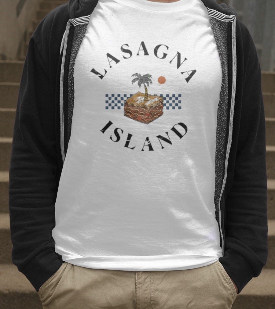 Try Guys Lasagna Island Event Jan 25 2025 Candle Sunburst Checkered Pattern T-Shirt