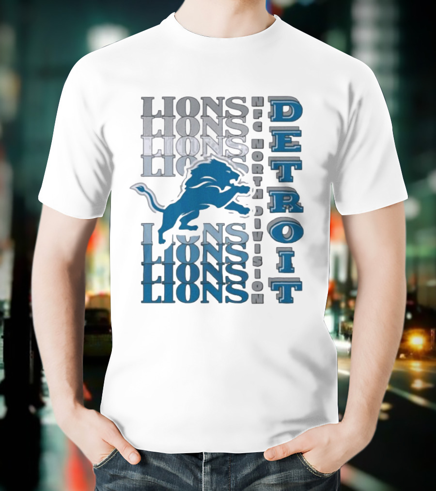 Detroit Lions NFC North Division LIONS DETROIT T-Shirt