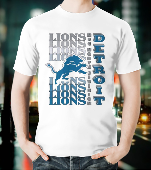 Detroit Lions NFC North Division LIONS DETROIT T-Shirt