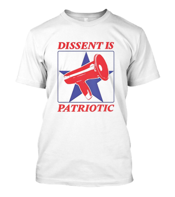 Patriotic Megaphone In Star Symbol Dissent T-Shirt