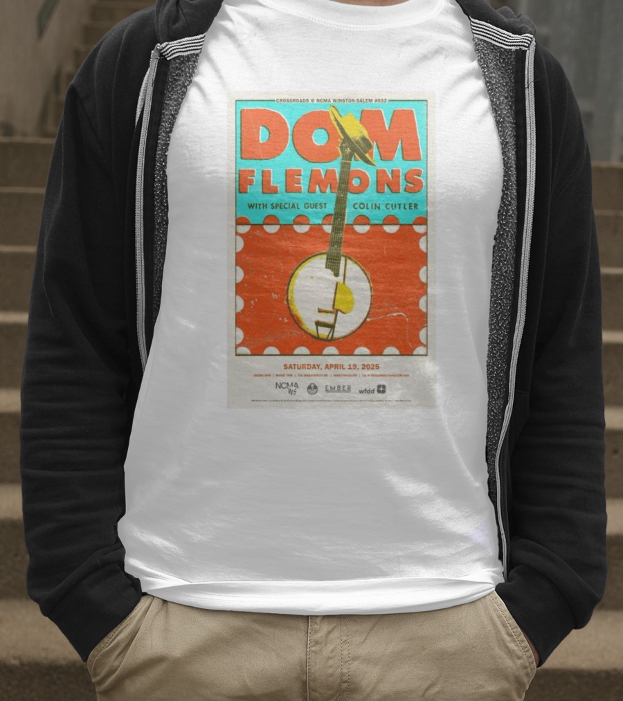 Dom Flemons With Special Guest Colin Cutler Crossroads NCMA Winston-Salem April 19 2025 T-Shirt