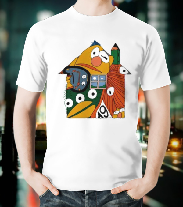 Don’t Hug Me I’m Scared And Pencil Characters T-Shirt