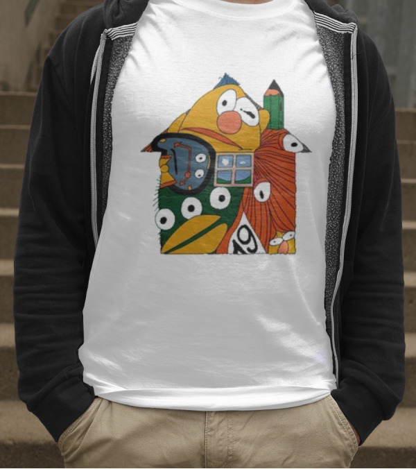 Don’t Hug Me I’m Scared And Pencil Characters T-Shirt