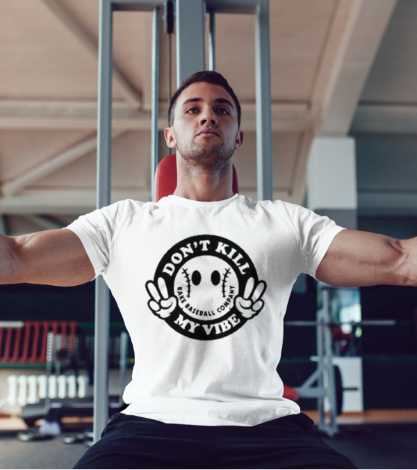 Don’t Kill My Vibe Baseball Company Baseball Emoji Peace Hands T-Shirt