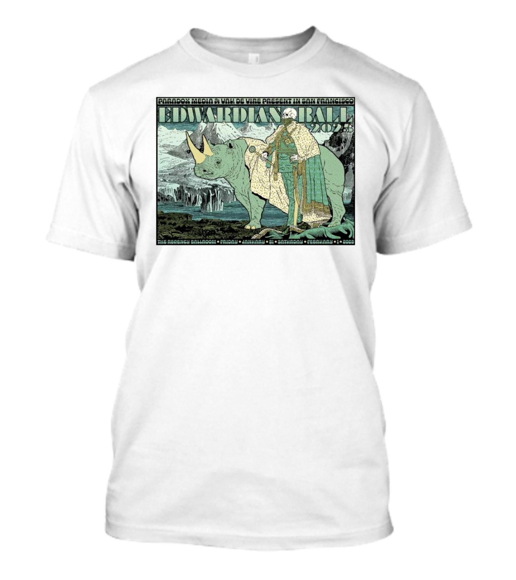 Paradox Media Vau De Vire Edwardian Ball 2025 San Francisco Regency Ballroom Jan 31 Feb 1 T-Shirt
