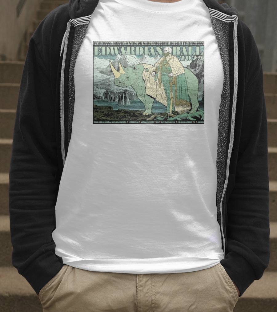 Paradox Media Vau De Vire Edwardian Ball 2025 San Francisco Regency Ballroom Jan 31 Feb 1 T-Shirt