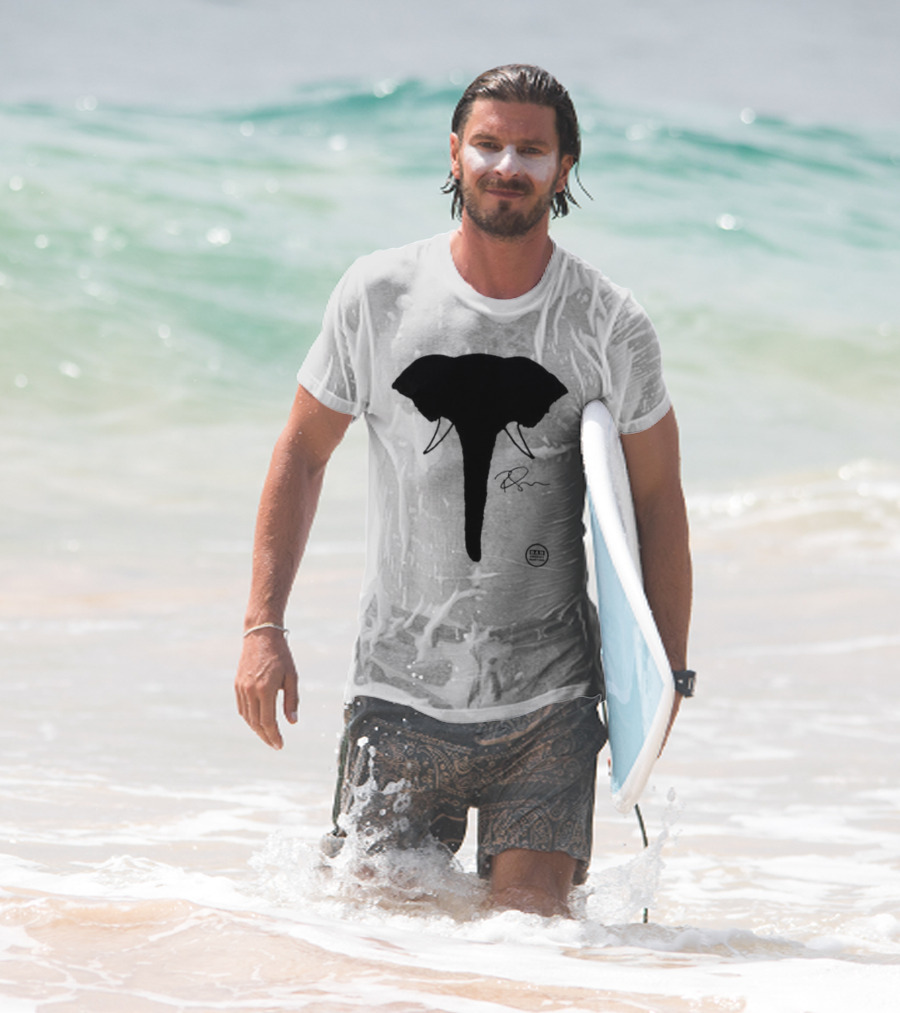 Ricky Gervais Elephant Silhouette T-Shirt