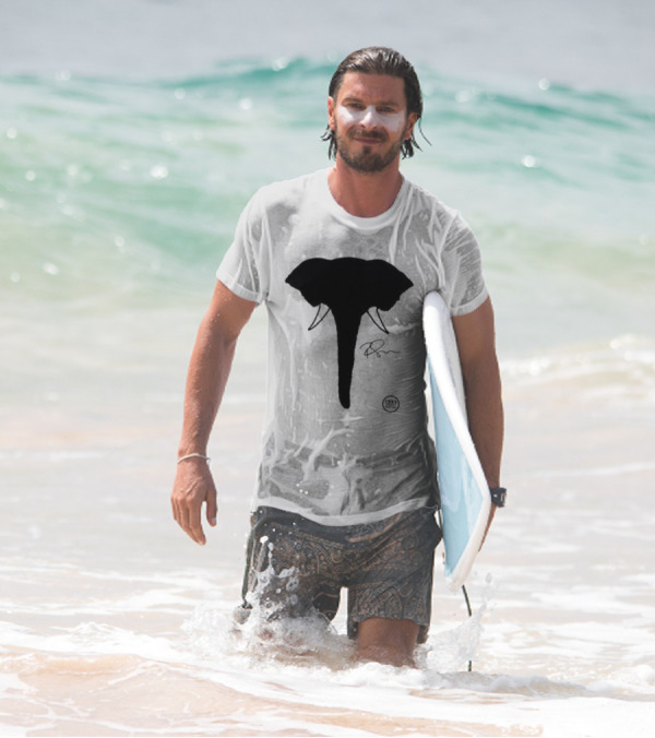 Ricky Gervais Elephant Silhouette T-Shirt