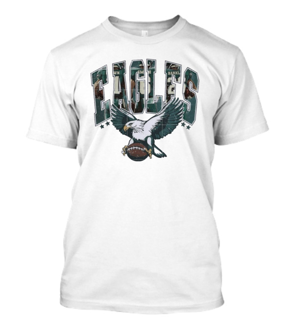 Eagles Philadelphia Brown Smith Barkley Football Graphic T-Shirt