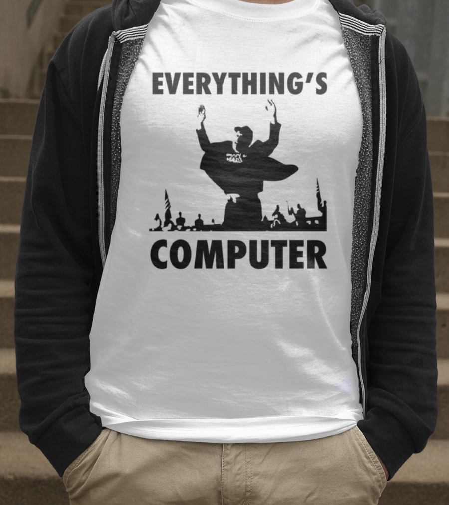 Elon Musk Raise His Hands Up Everything’s Computer T-Shirt