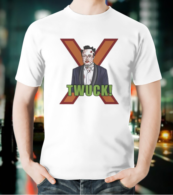 Elon Musk Zombie Twuck! Red X Background T-Shirt
