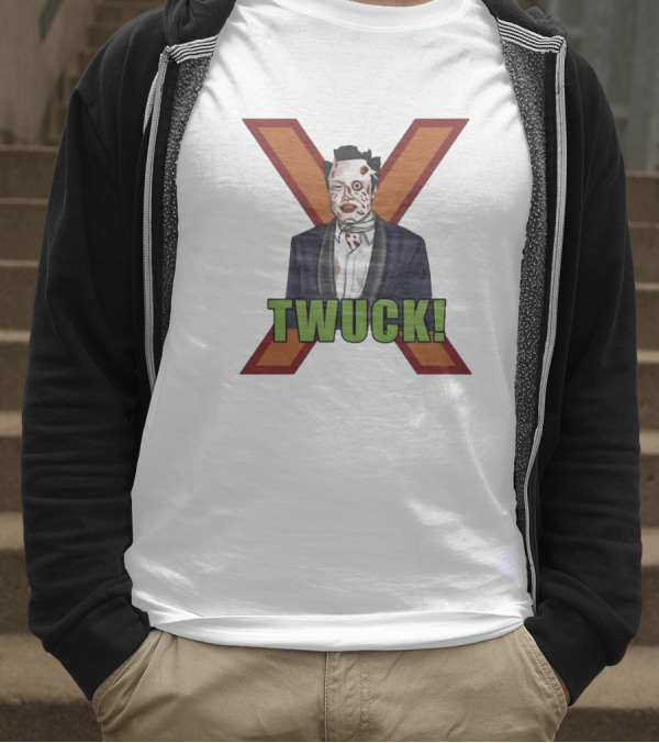 Elon Musk Zombie Twuck! Red X Background T-Shirt