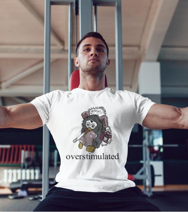 Emotionalclub Overstimulated Nostalgic Creature With Fuzzy Ears And Toy Radio T-Shirt