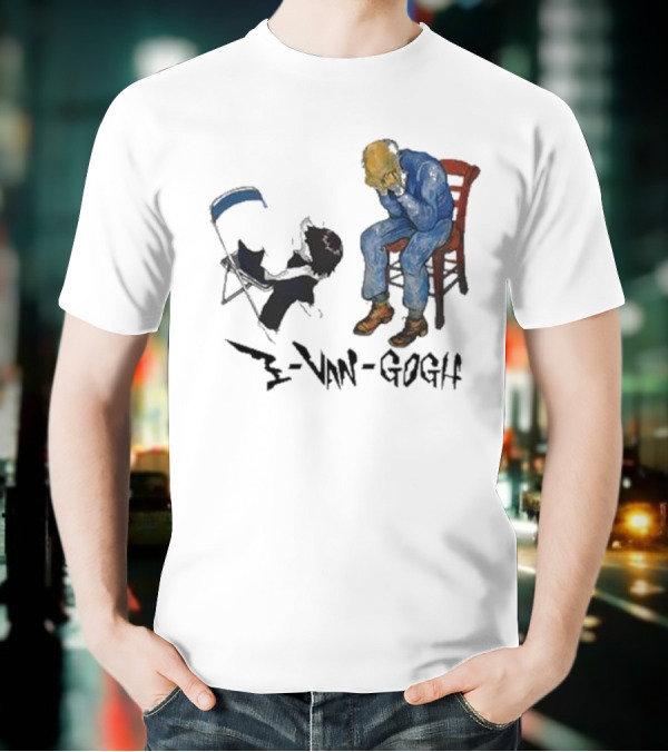 Evangogh Ikari Shinji And Gate Van Gogh Mashup T-Shirt