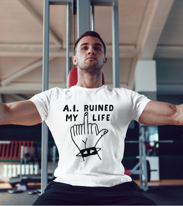 Family A.I. Ruined My Life Retro Robot And Kids T-Shirt