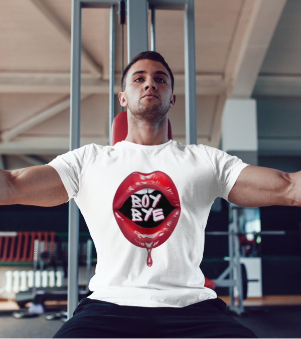 Fabulous Demps Boy Bye Red Lips Bold Style T-Shirt
