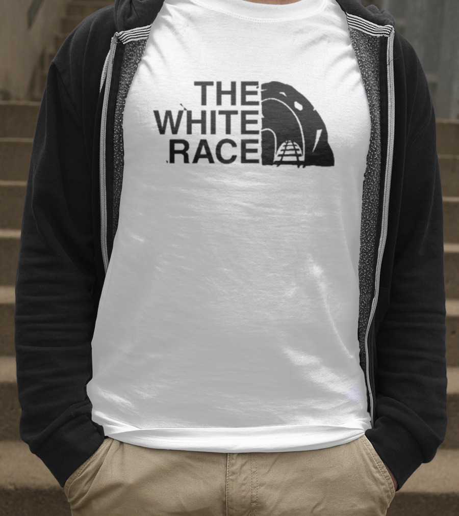 Fella Wearing The White Race T-Shirt
