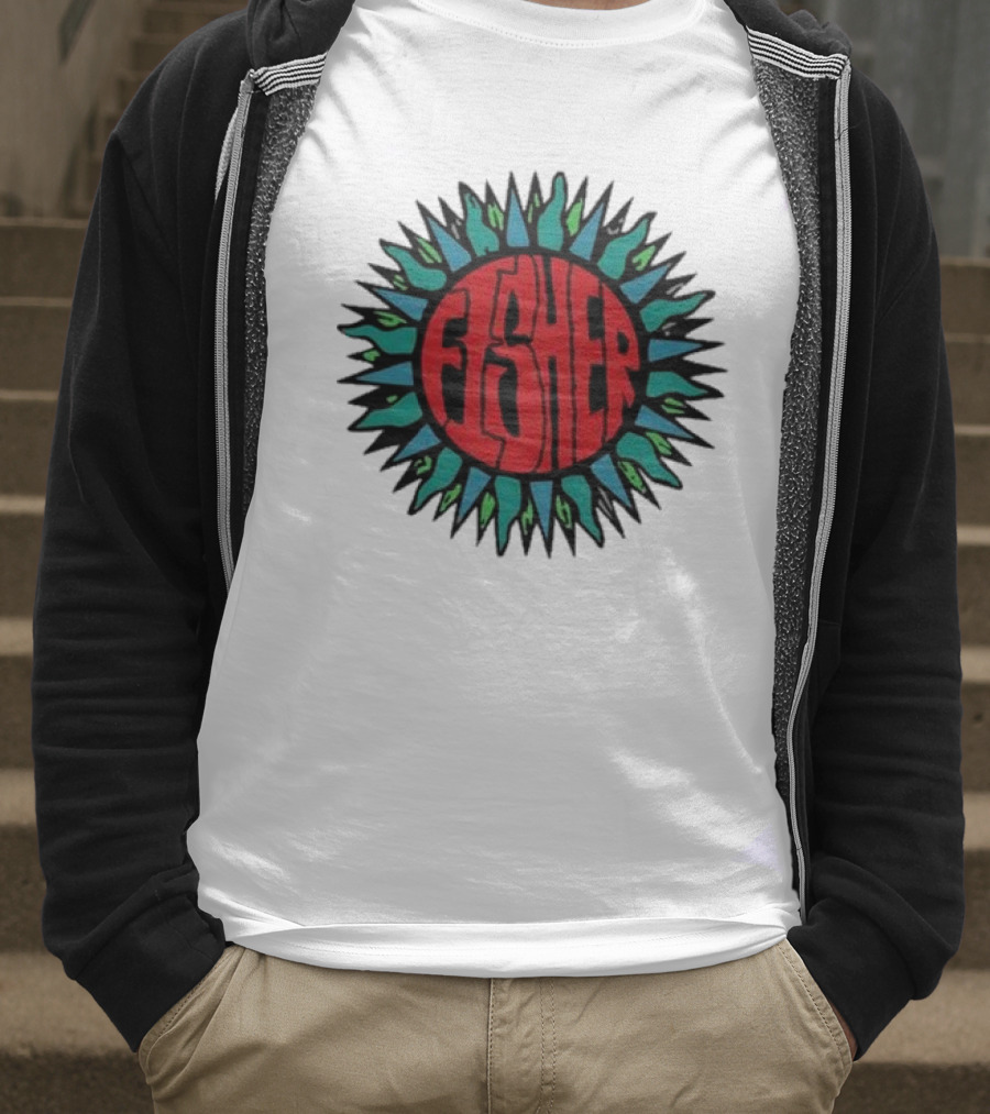 Fisher Sunburst Soak Up The Sun Colorful Vibes T-Shirt