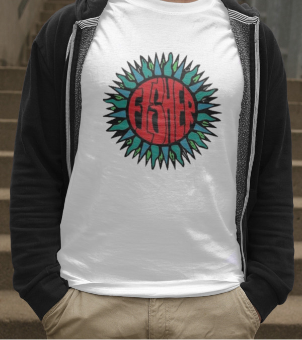 Fisher Sunburst Soak Up The Sun Colorful Vibes T-Shirt
