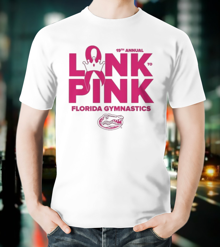 Florida Gators Gymnastics 17th Annual Link To Pink Breast Cancer Awareness Event T-Shirt