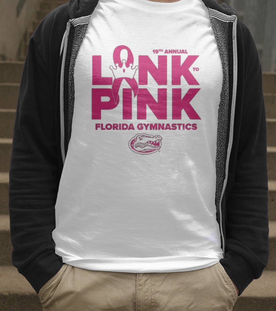 Florida Gators Gymnastics 17th Annual Link To Pink Breast Cancer Awareness Event T-Shirt
