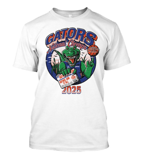 Gators National Champs 2025 Win It All Gators National Chomps T-Shirt