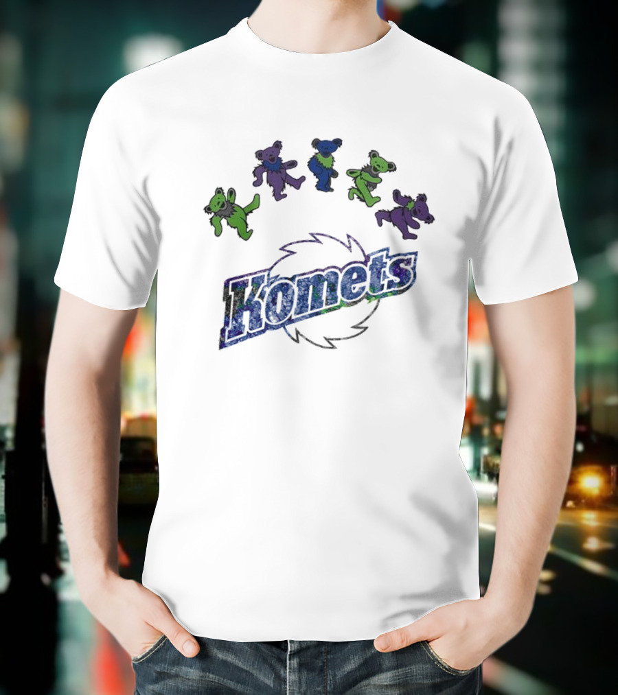 Fort Wayne Komets Grateful Dead Night 2025 Hockey Bears T-Shirt