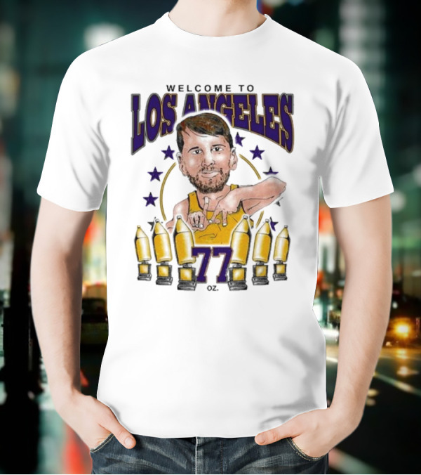 Los Angeles 77 Basketball Stars And Bottles T-Shirt
