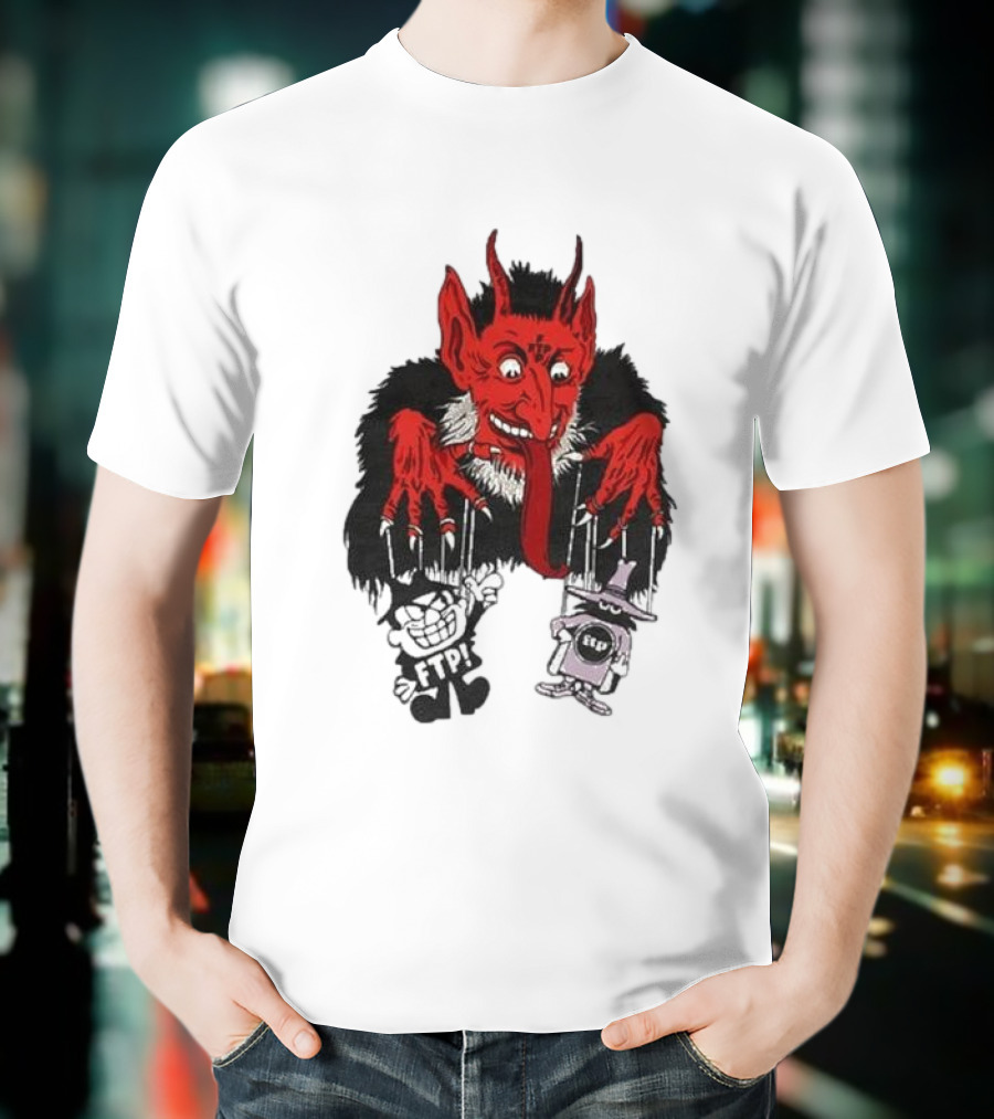 FTP Krampus Devil Puppet Master With FTP Characters T-Shirt