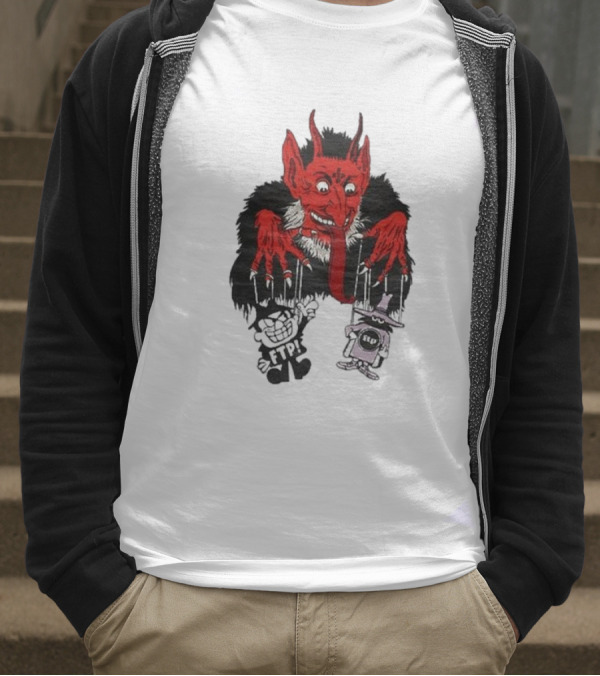 FTP Krampus Devil Puppet Master With FTP Characters T-Shirt