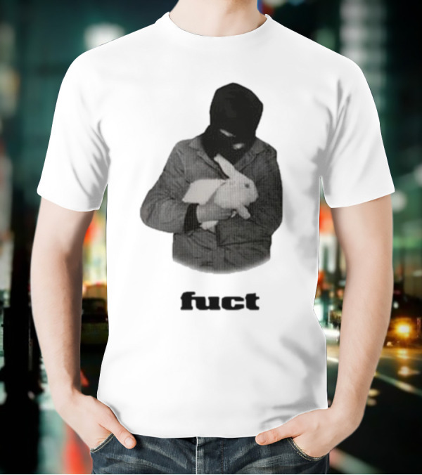 Fuct Robber Holding Rabbit Kill People Not Animals T-Shirt