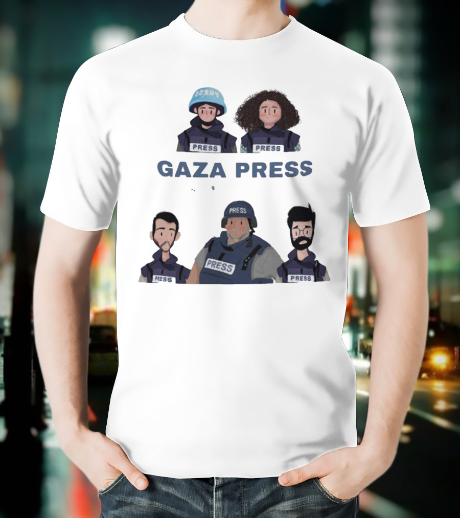 Gaza Press Heroes Cartoon Characters PRESS T-Shirt